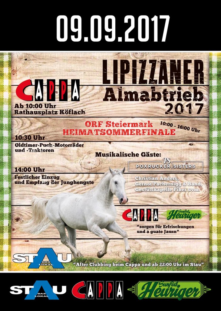 Lipizzaner Almabtrieb 2017